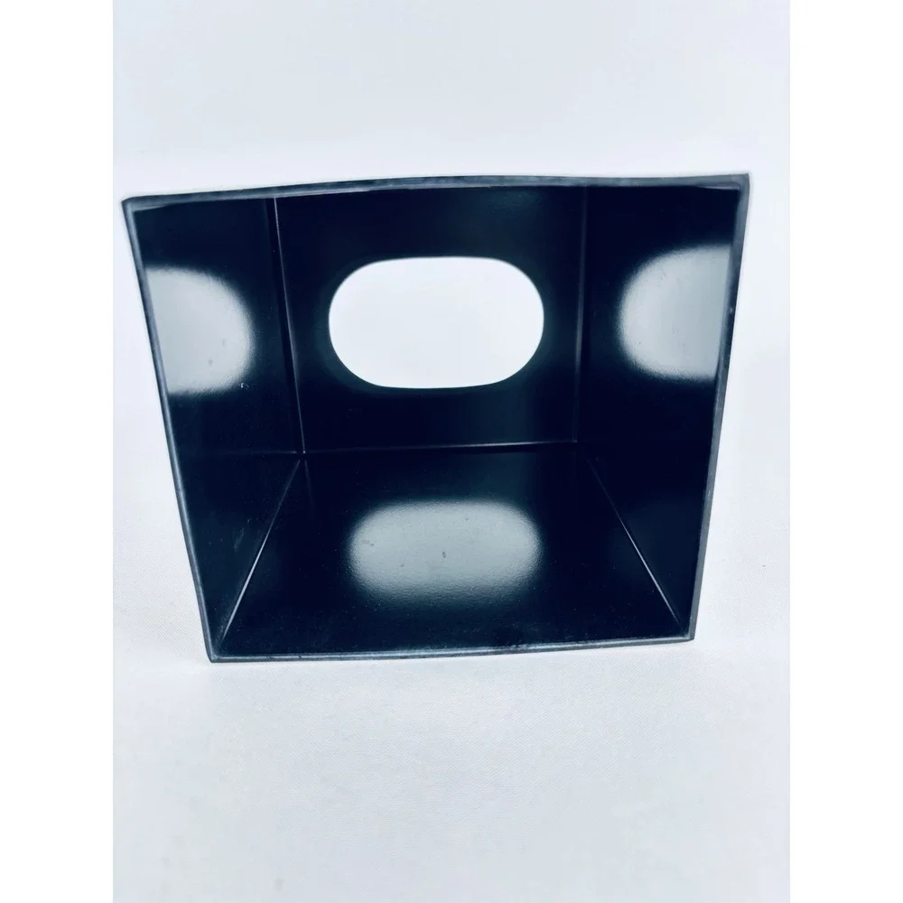 Andre Richard Floral Flowers Square Metal Tissue Box Vintage Retro Cottagecore